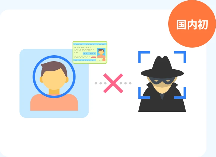 オンライン本人確認結果との顔照合【国内初】