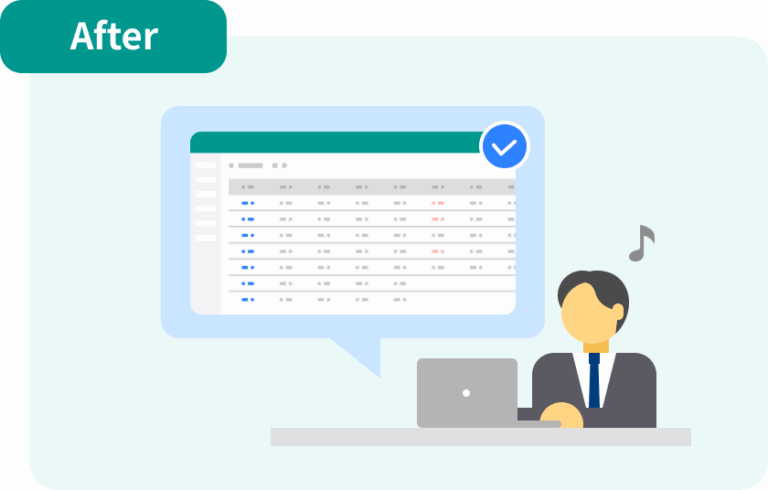 在留資格情報、エビデンスの一元管理 After